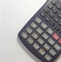 Close up photo of the buttons in the scientific calculator.