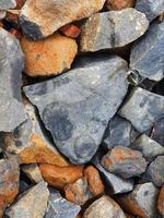 Broken rocks photographed at close range so that all the photo frames are filled with them. It is suitable for backgrounds
