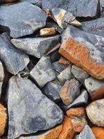 Broken rocks photographed at close range so that all the photo frames are filled with them. It is suitable for backgrounds