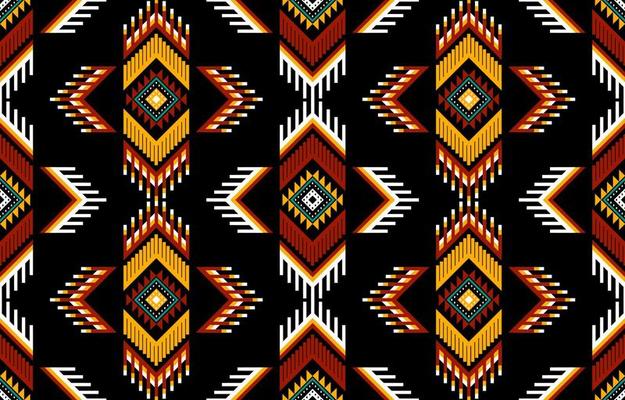 Geometric ethnic oriental seamless pattern traditional Design for background, carpet, wallpaper, clothing, wrapping, batik, fabric, Vector, illustration, embroidery style.