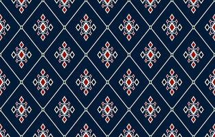 Geometric ethnic oriental seamless pattern traditional Design for background, carpet, wallpaper, clothing, wrapping, batik, fabric, Vector, illustration, embroidery style. vector