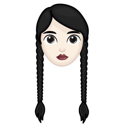 disembodied hand called the Thing. Wednesday. Happy Halloween. Girl with  braids. Vector. Wednesday addams illustration. Wednesday Concept. 16019267  Vector Art at Vecteezy