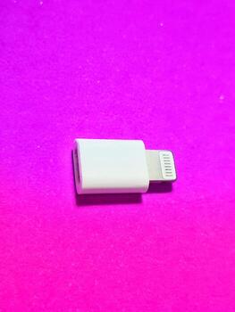 Isolated photo from a USB lightning apple OTG driver On the go