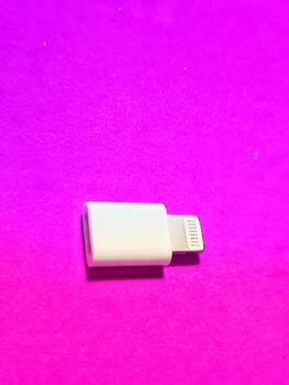 Isolated photo from a USB lightning apple OTG driver On the go