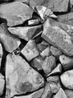 Broken rocks photographed at close range so that all the photo frames are filled with them. It is suitable for backgrounds