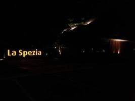 Bekasi, Indonesia July 2022 The logo of La Spezia that glows in the dark. photo