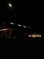 Bekasi, Indonesia - July 2022 The logo of La Spezia that glows in the dark. photo