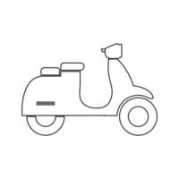 vector de icono de scooter