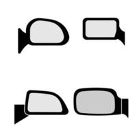 icono del espejo retrovisor del coche vector