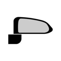 icono del espejo retrovisor del coche vector