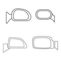 rear view car mirror icon vector