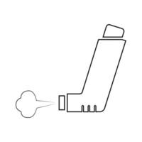 inhaler icon vector