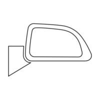 icono del espejo retrovisor del coche vector