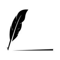 feather pen Vector