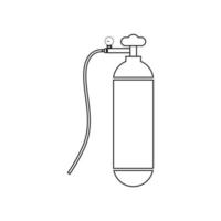 Oxygen Cylinder icon vector