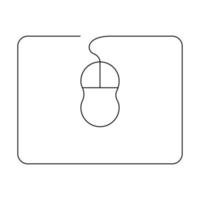 mouse pad icon vector