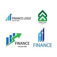 crecer finanzas logotipo vector