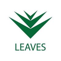 green leaf logo vector