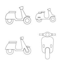 Scooter icon vector