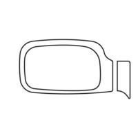 rear view car mirror icon vector