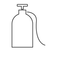 Oxygen Cylinder icon vector