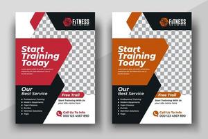 Fitness gym flyer template,Fitness workout flyer template,Flyer Design,Fitness Center Flyer and Poster Cover Template vector