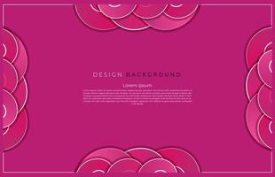 abstract  spiral shapes magenta background design vector