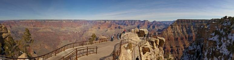 Panorama from the Grand Canyon south side in winter photo