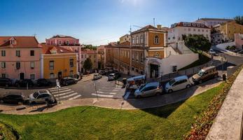 Street scene in Lisboa in Portugal in summer photo