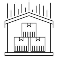 distribution warehouse icon, suitable for a wide range of digital creative projects. vector