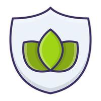 Nature protection icon, suitable for a wide range of digital creative projects. vector