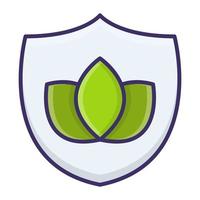 Nature protection icon, suitable for a wide range of digital creative projects. vector