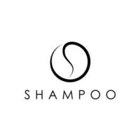 minimalism letter s shampoo logo vector