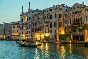 View over Canale Grande in Venice during sunset photo