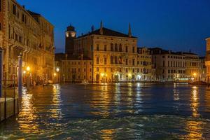 View over Canale Grande in Venice during sunset photo