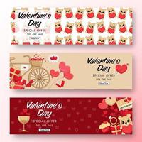 Valentines day sale background with valentine elements. Vector illustration. Wallpaper, flyers, invitation, posters, brochure, voucher,banners.