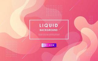 abstract pink soft gradient wavy light liquid color with geometric shape background. eps10 vector