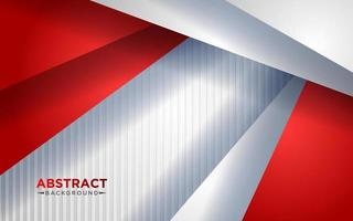 Abstract red and white triangle overlapping layers geometric background a combination. eps10 vector