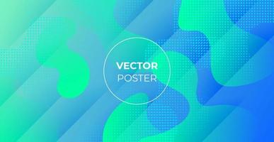 minimal abstract colorful green blue purple liquid color gradient, fluid shape geometric with dots background. eps10 vector