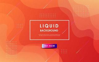 abstract orange soft gradient wavy light liquid color with geometric shape background. eps10 vector