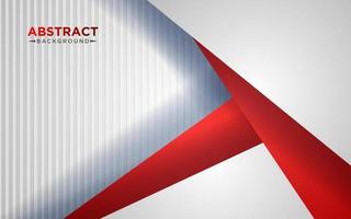 Abstract red and white triangle overlapping layers geometric background a combination. eps10 vector