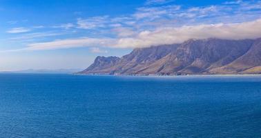 Panoramic view of the coastal road from the Cape of Good Hope towards Cape Town photo