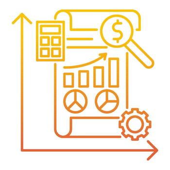 market analysis icon, suitable for a wide range of digital creative projects. vector
