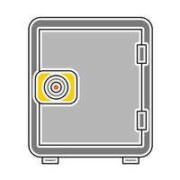 icono de depósito, adecuado para una amplia gama de proyectos creativos digitales. vector