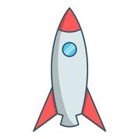 Spaceship icon, suitable for a wide range of digital creative projects. vector