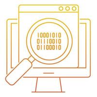 data searching techniques icon, suitable for a wide range of digital creative projects. vector