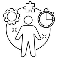 project manager icon, suitable for a wide range of digital creative projects. vector