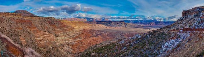 Panoramic view from Arizona desert in winter photo