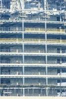 Close up picture of construction site of highrise building in Dubai photo