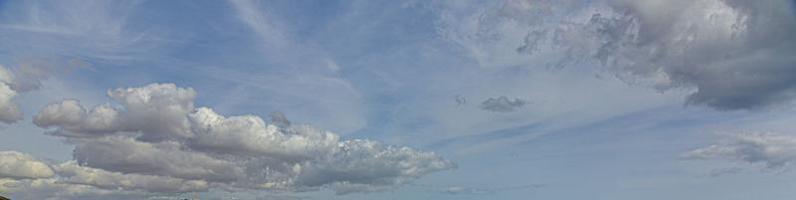 Image of a partly cloudy and partly clear sky during the day photo